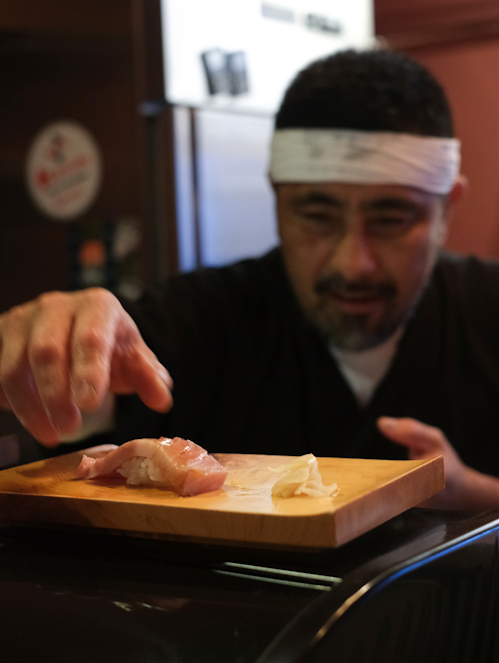 Ootoro nigiri sushi