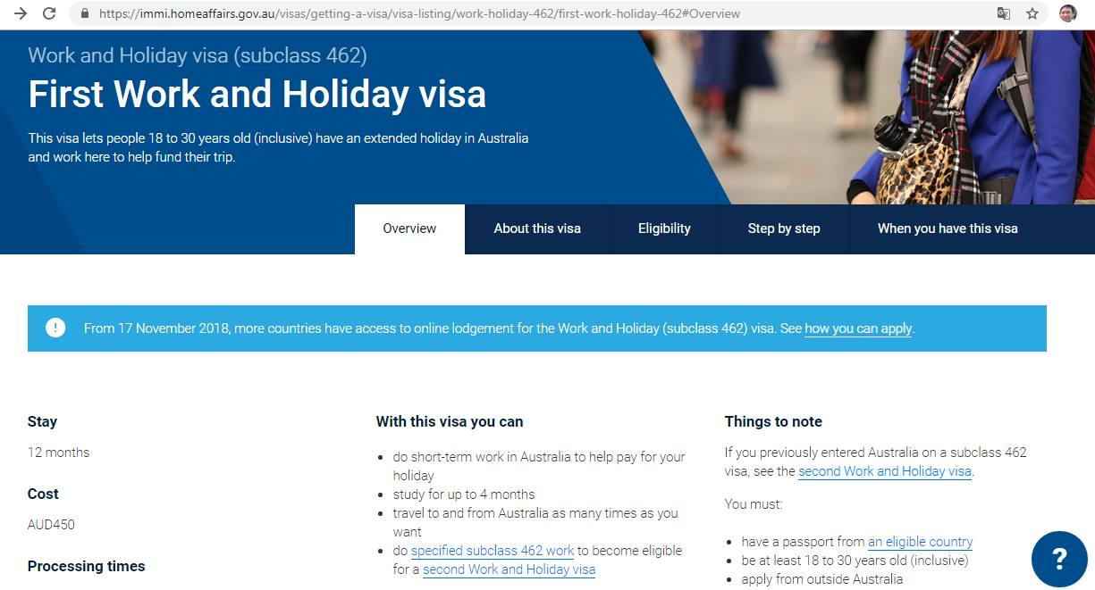 Mục Tiêu Lấy PR Úc Với Visa 462 Có Khả Thi?