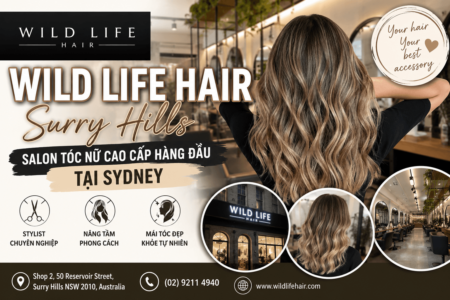 Wild Life Hair — Surry Hills: Điểm Đến Làm Tóc Cao Cấp Dành Cho Phái Đẹp Tại Sydney