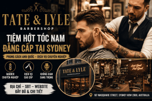 Tate & Lyle – Tiệm Hớt Tóc Nam Đẳng Cấp Giữa Trung Tâm Sydney, Úc