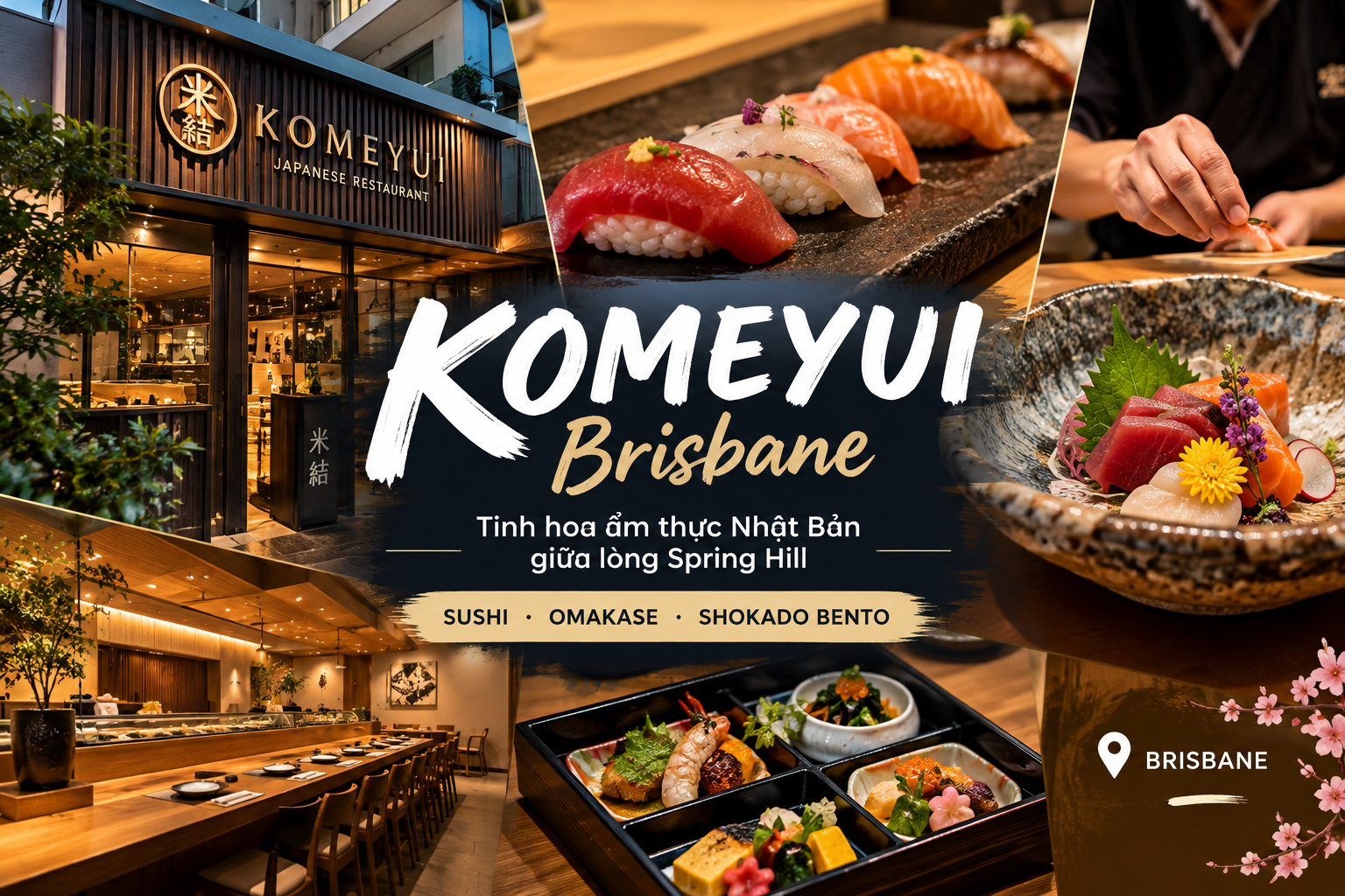 KOMEYUI Brisbane – Khám phá tinh hoa ẩm thực Nhật Bản giữa lòng Spring Hill