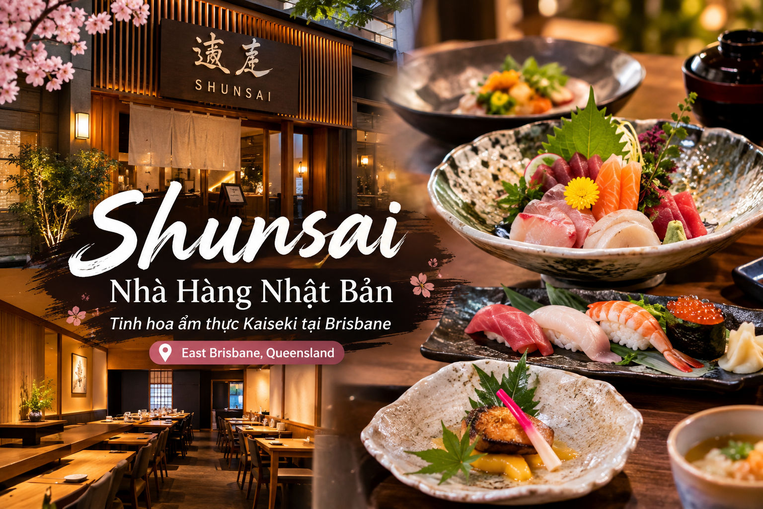 Shunsai – Nhà hàng Nhật Bản mang tinh hoa ẩm thực Kaiseki tại Brisbane