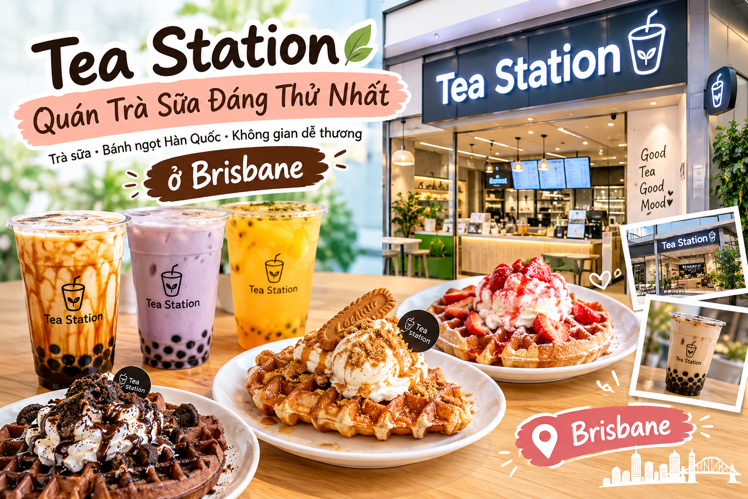 Tea Station Brisbane – Điểm Hẹn Trà Sữa Và Bánh Ngọt Hàn Quốc Đáng Thử Tại Úc Tea Station Brisbane – Điểm Hẹn Trà Sữa Và Bánh Ngọt Hàn Quốc Đáng Thử Tại Úc