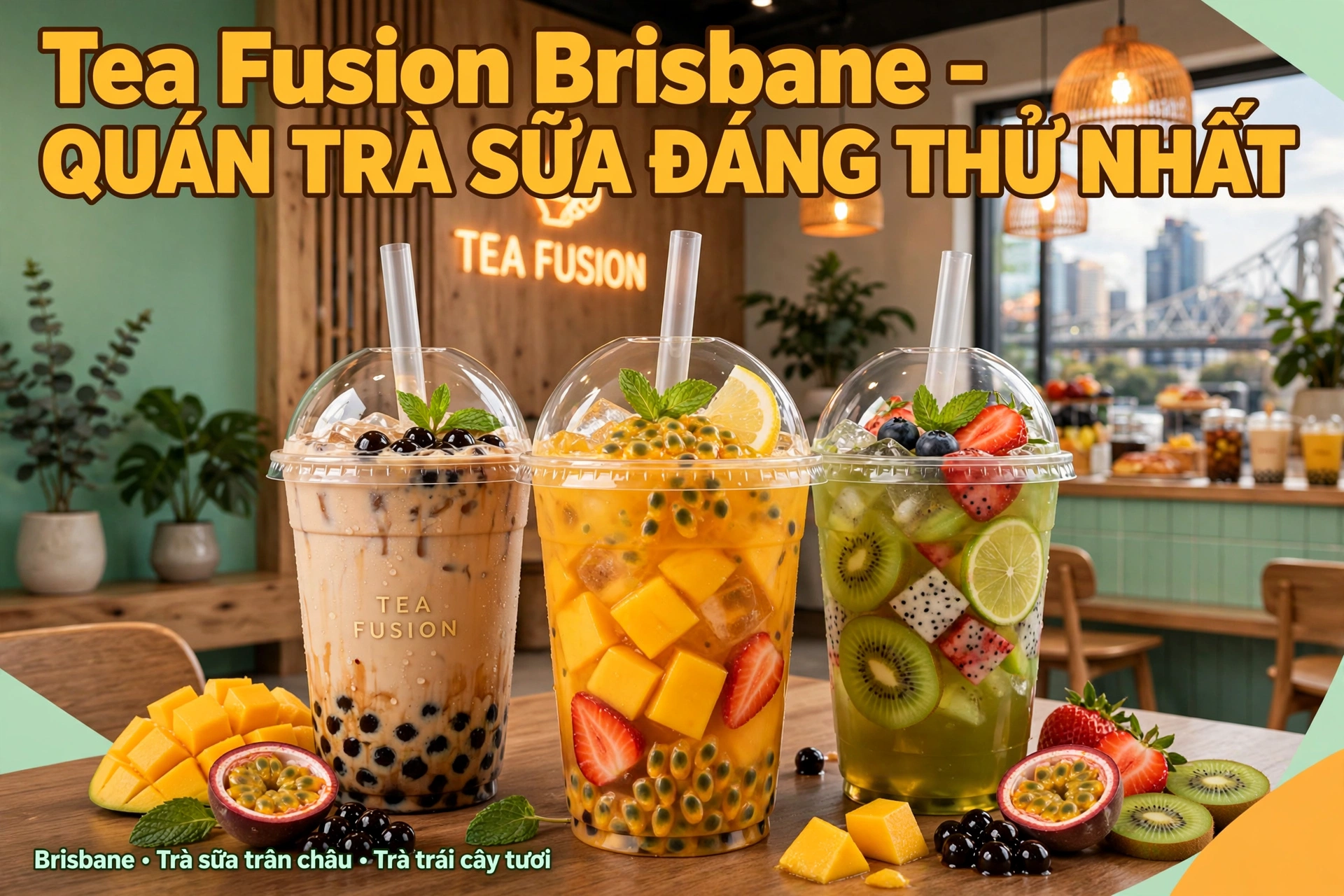 Tea Fusion T – Khám phá quán trà sữa đáng thử tại Sunnybank, Brisbane, Úc